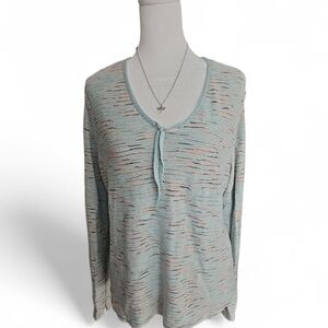 JH Collectibles Y2K Front Tie Long Sleeve Blouse XL